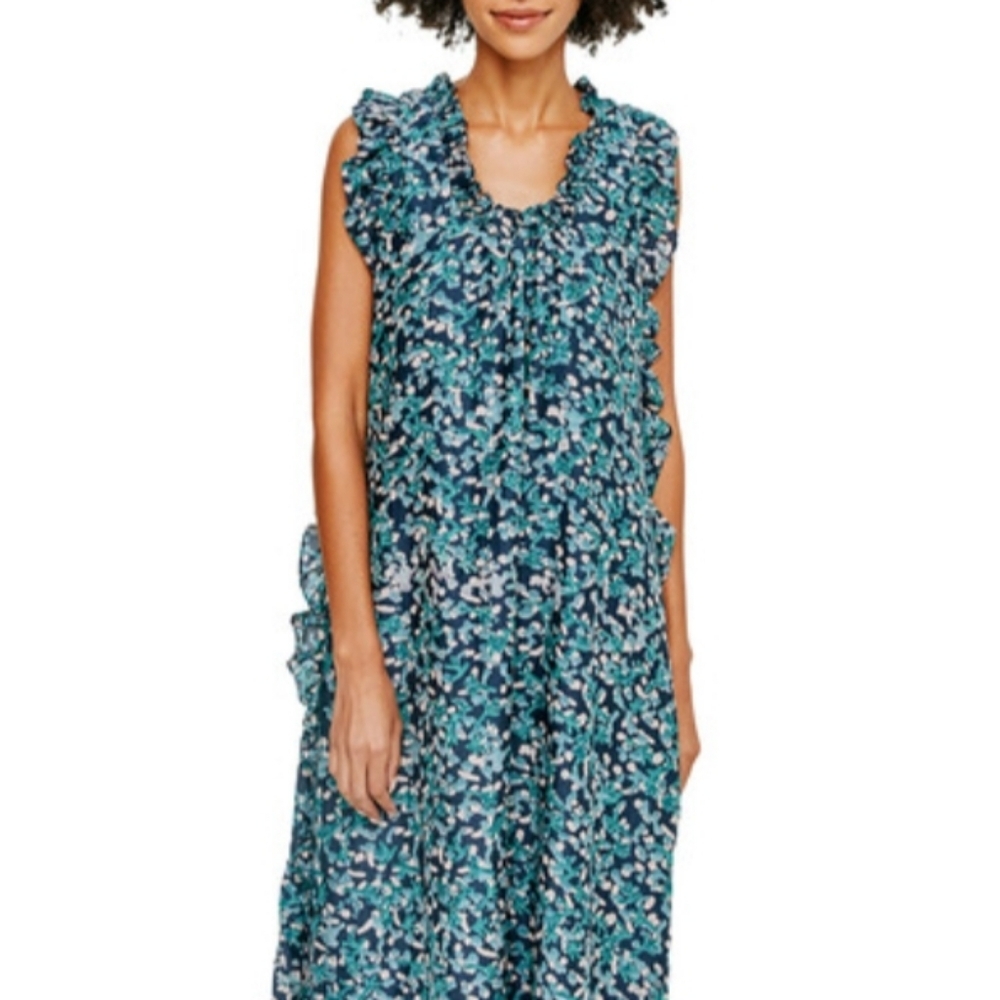 Mirth Cassis Tank Ruffle Maxi Dress - Picture 10 of 10